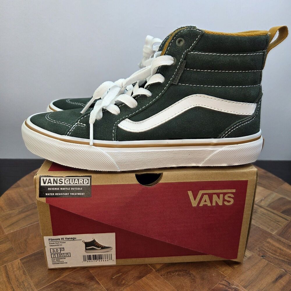 NWB- Vans Filmore HI High Top Skate Suede Canvas Sneakers Youth Size 3
